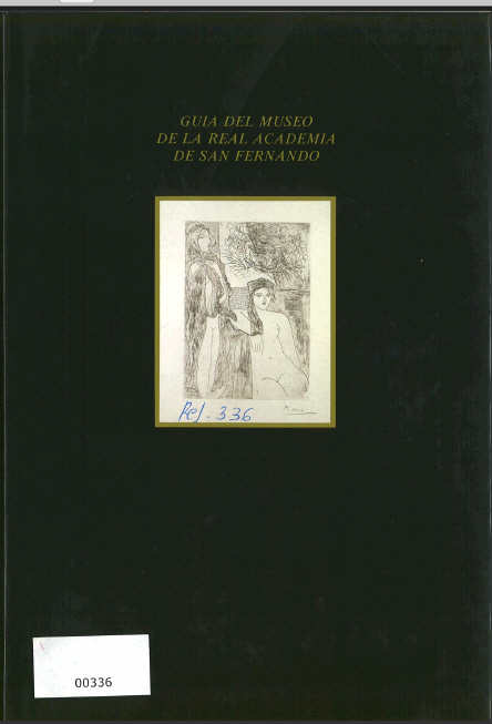 Portada de Guía del Museo de la Real Academia de San Fernando. Sección B