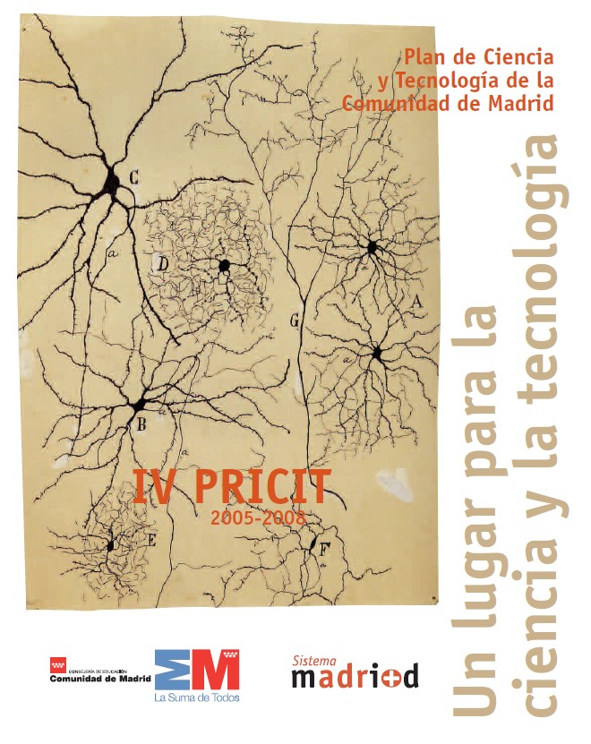 Portada de PRICIT (IV) 2005-2008. Plan de Ciencia y Tecnología de la Comunidad de Madrid