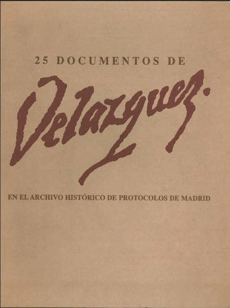 Portada de 25 documentos de Velázquez en el Archivo Histórico de Protocolos de Madrid