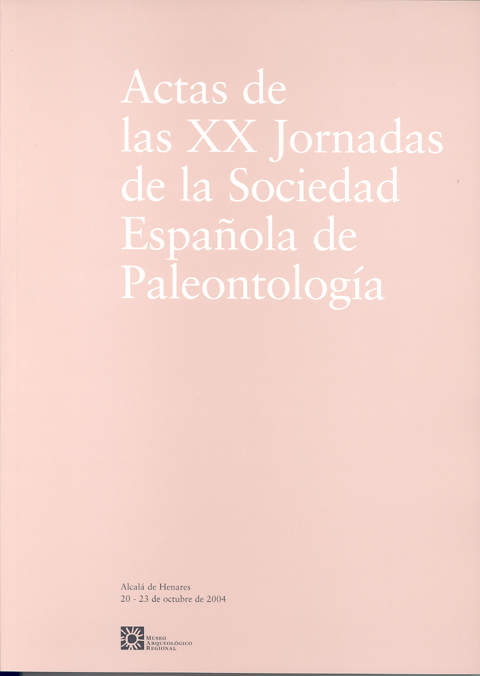 Portada de Actas de las XX Jornadas de la Sociedad Española de Paleontología