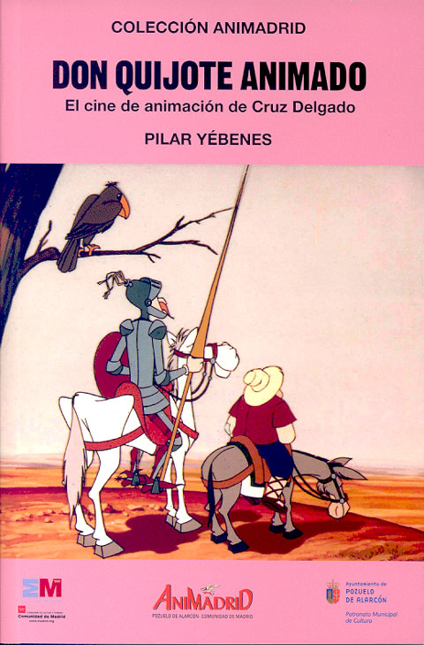 Portada de la publicación Don Quijote animado. El cine de animación de Cruz Delgado