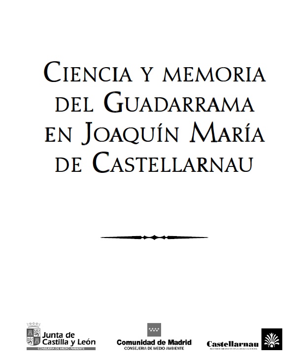 Portada de Ciencia y memoria del Guadarrama en Joaquín María de Castellarnau
