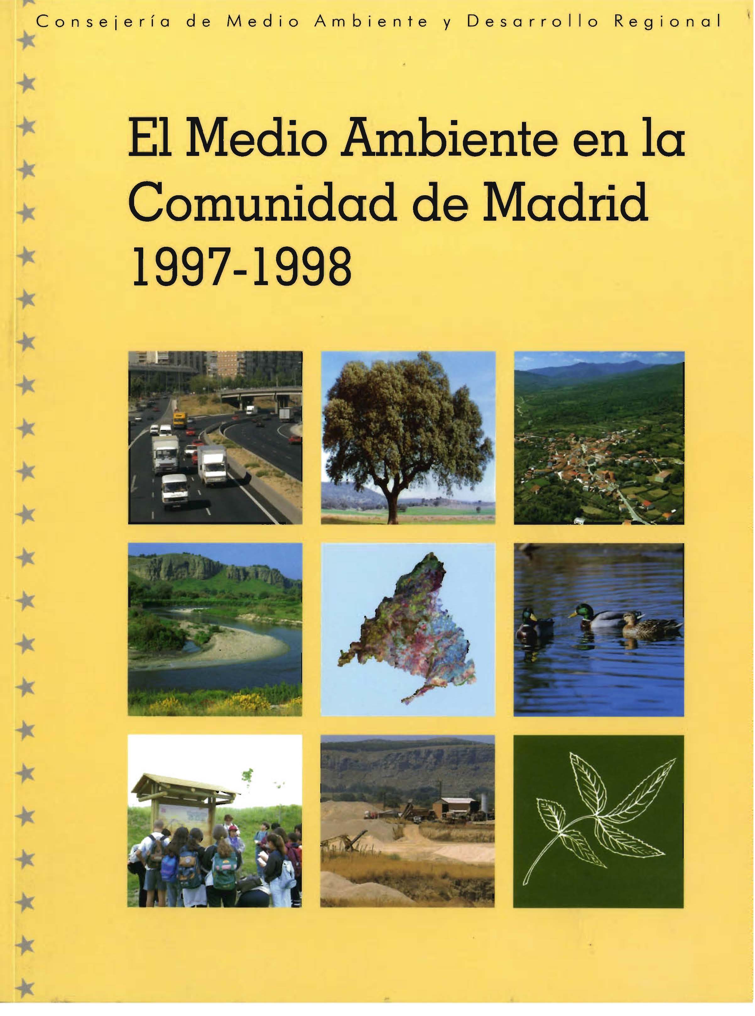 Portada de Medio Ambiente en la Comunidad de Madrid 1997-1998, El
