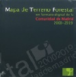 Portada de Mapa con CD de Terreno Forestal  y Bases Bioclimáticas para Gestión Forestal de la Comunidad de Madrid. Edición 1:100.000 y 1:125.000