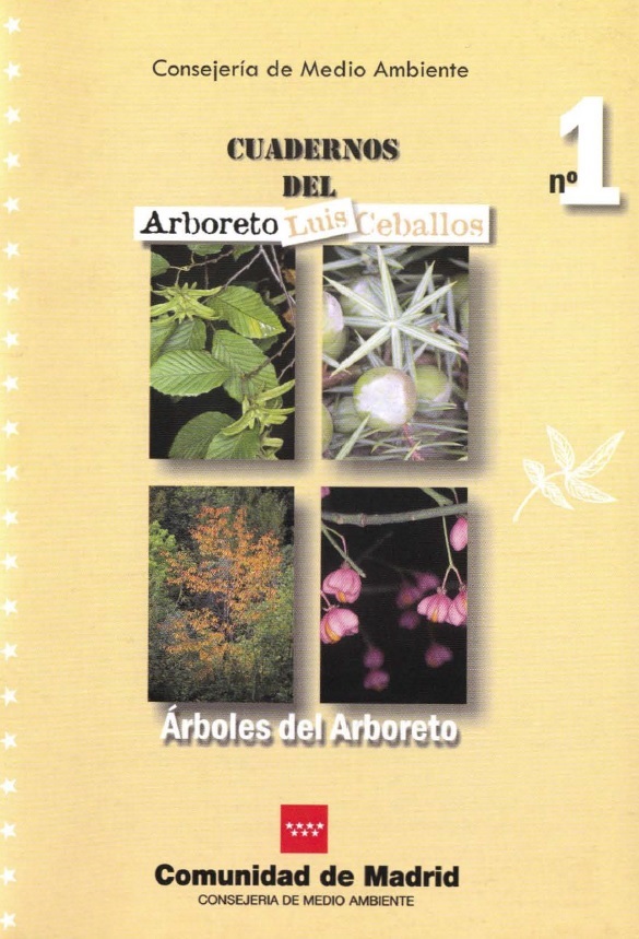 Portada de Cuadernos del Arboreto Luis Ceballos nº 1. Árboles del Arboreto