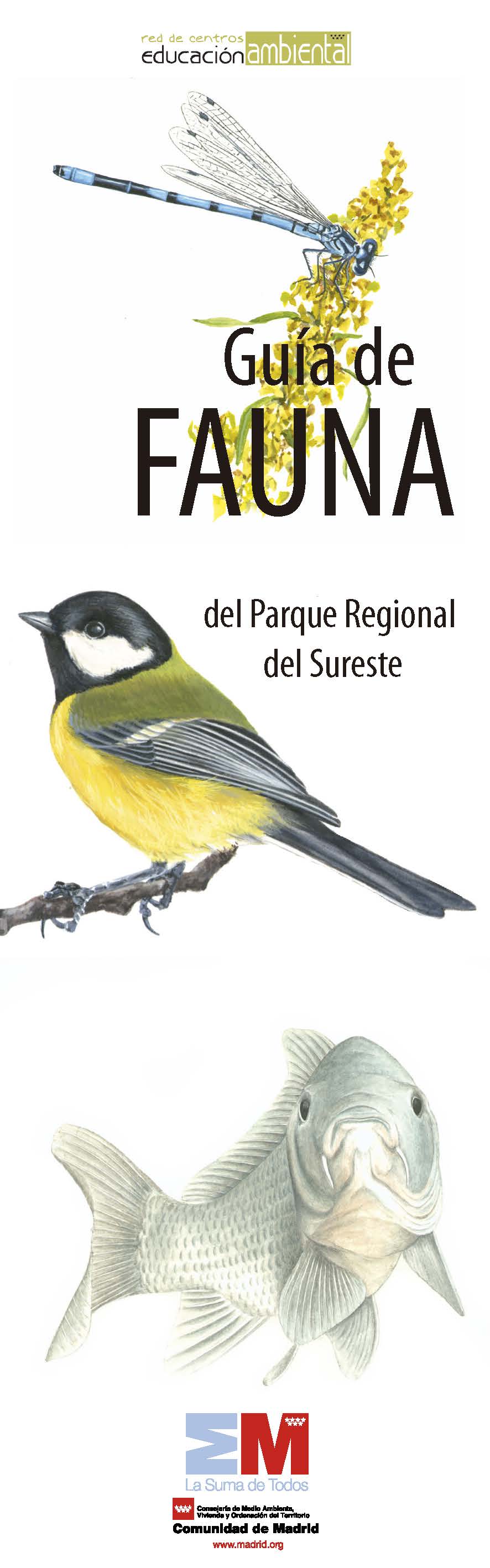 Portada de Guía de Fauna del Parque Regional del Sureste