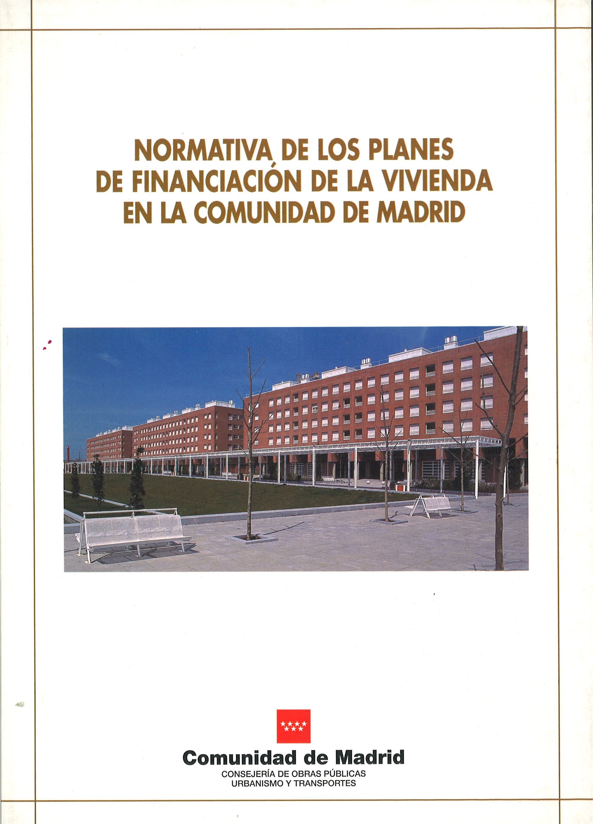 Portada de Normativa de los planes de financiación de vivienda en la Comunidad de Madrid