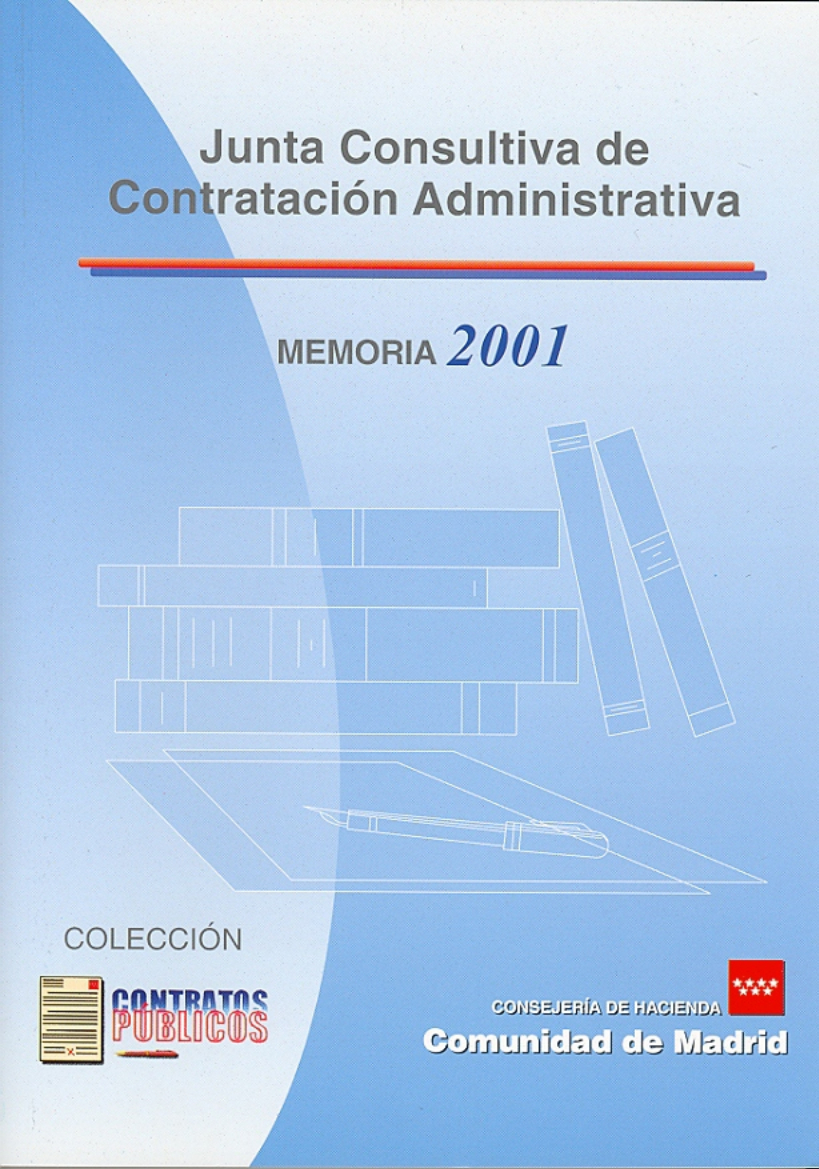 Portada de Junta Consultiva de Contratación Administrativa. Memoria 2001
