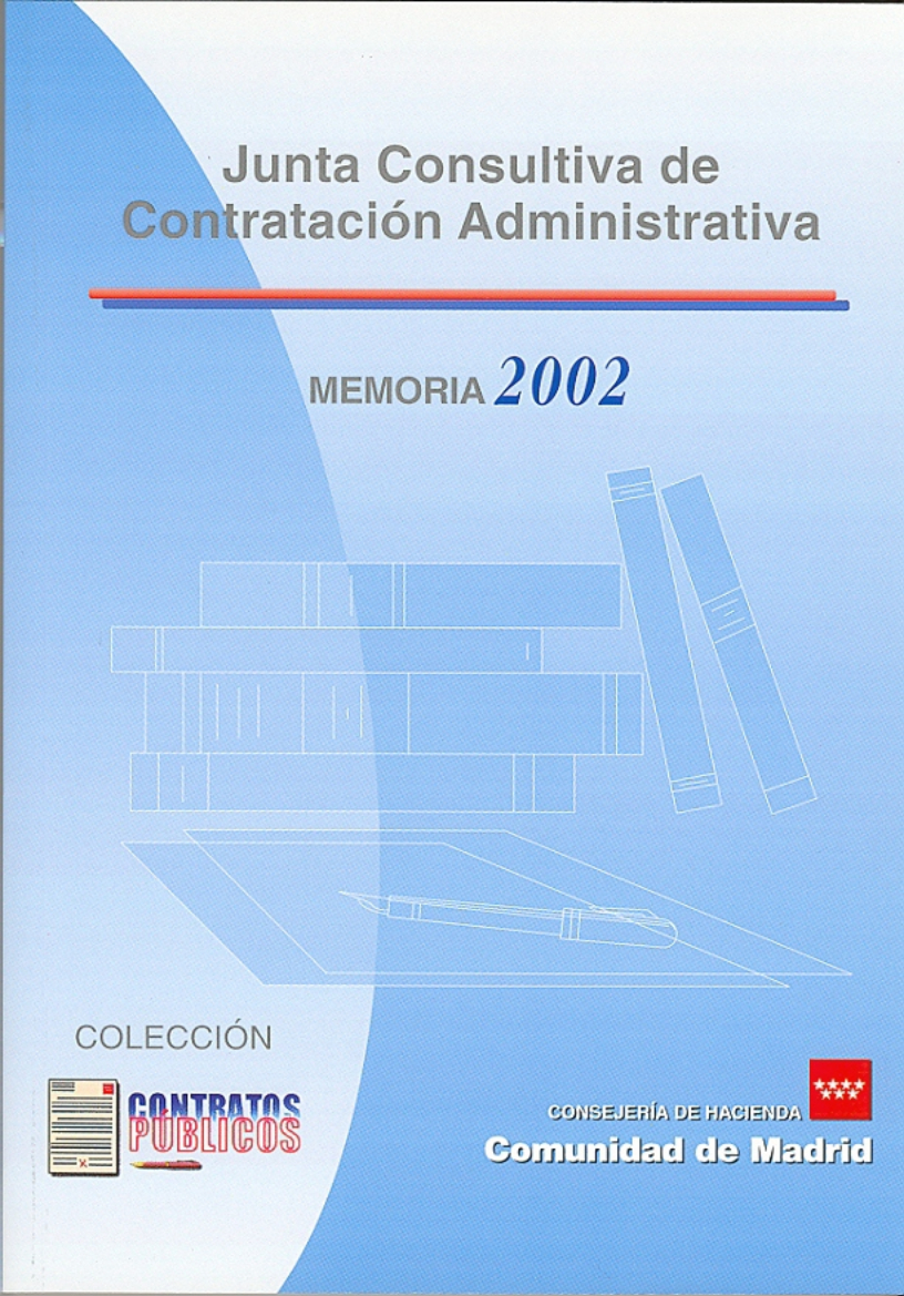 Portada de Junta Consultiva de Contratación Administrativa. Memoria 2002