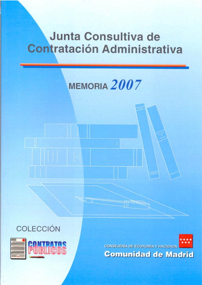 Portada de Junta Consultiva de Contratación Administrativa. Memoria 2007