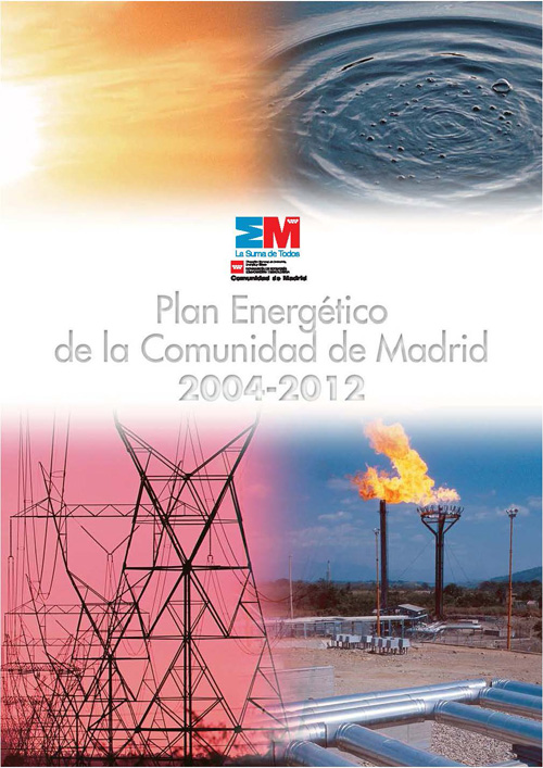 Portada de Plan energético de la Comunidad de Madrid 2004-2012 documento de síntesis