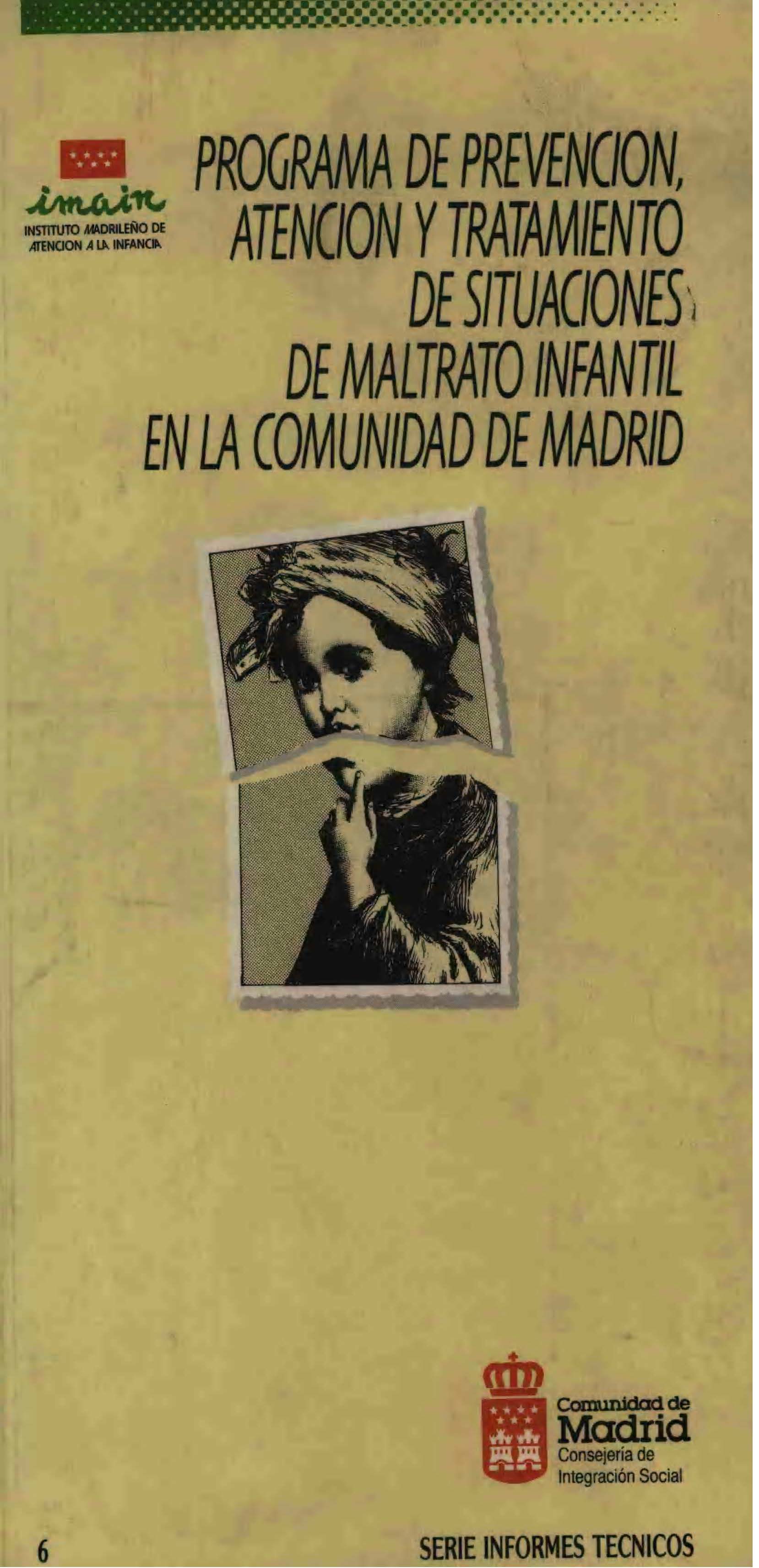 Portada de Programa de prevención, atención y tratamiento de situaciones de maltrato infantil en la Comunidad de Madrid