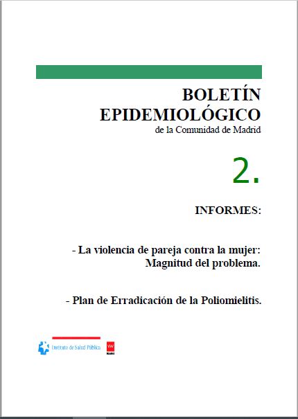 Portada de Boletín epidemiológico. Número 2. Volumen 9. Febrero 2003