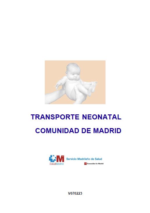 Portada de Transporte Neonatal en la Comunidad de Madrid