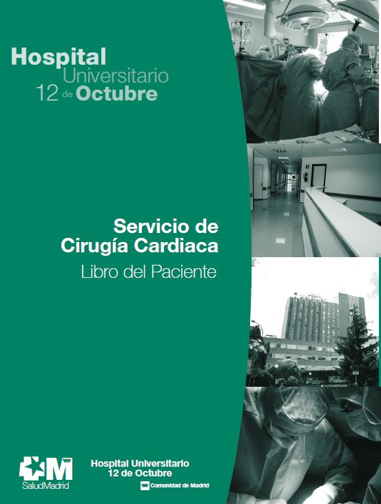 Portada de Servicio de cirugía cardiaca. Libro del paciente (Hospital Universitario 12 de octubre)