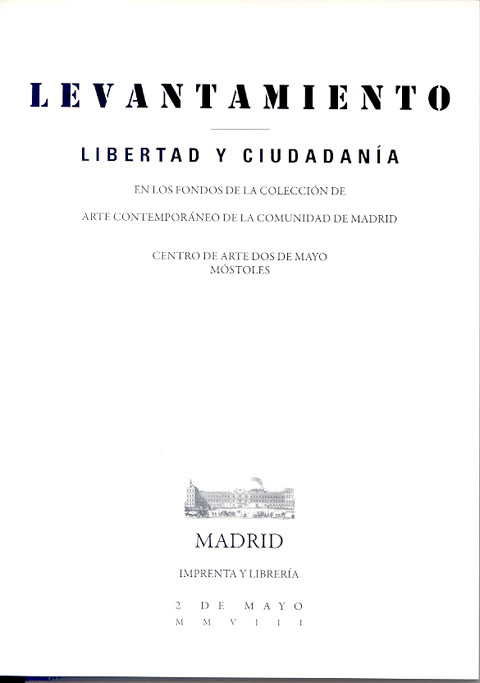 Portada de Levantamiento. Libertad y ciudadanía en los fondos de la colección de Arte Contemporáneo de la Comunidad de Madrid