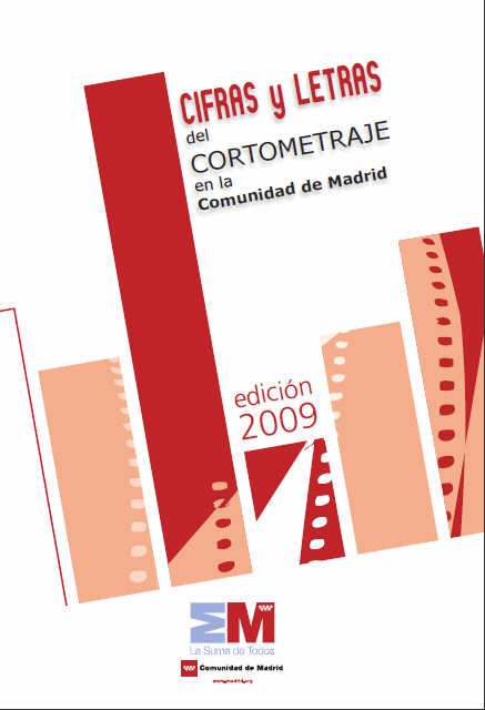 Portada de Cifras y Letras del Cortometraje en la Comunidad de Madrid. Edición 2009
