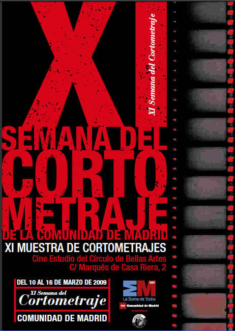 Portada de XI Semana del cortometraje de la Comunidad de Madrid. 2009