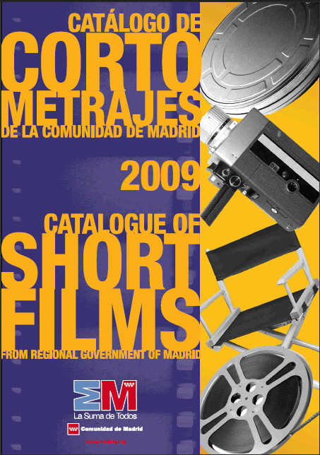 Portada de Catálogo de cortometrajes de la Comunidad de Madrid 2009