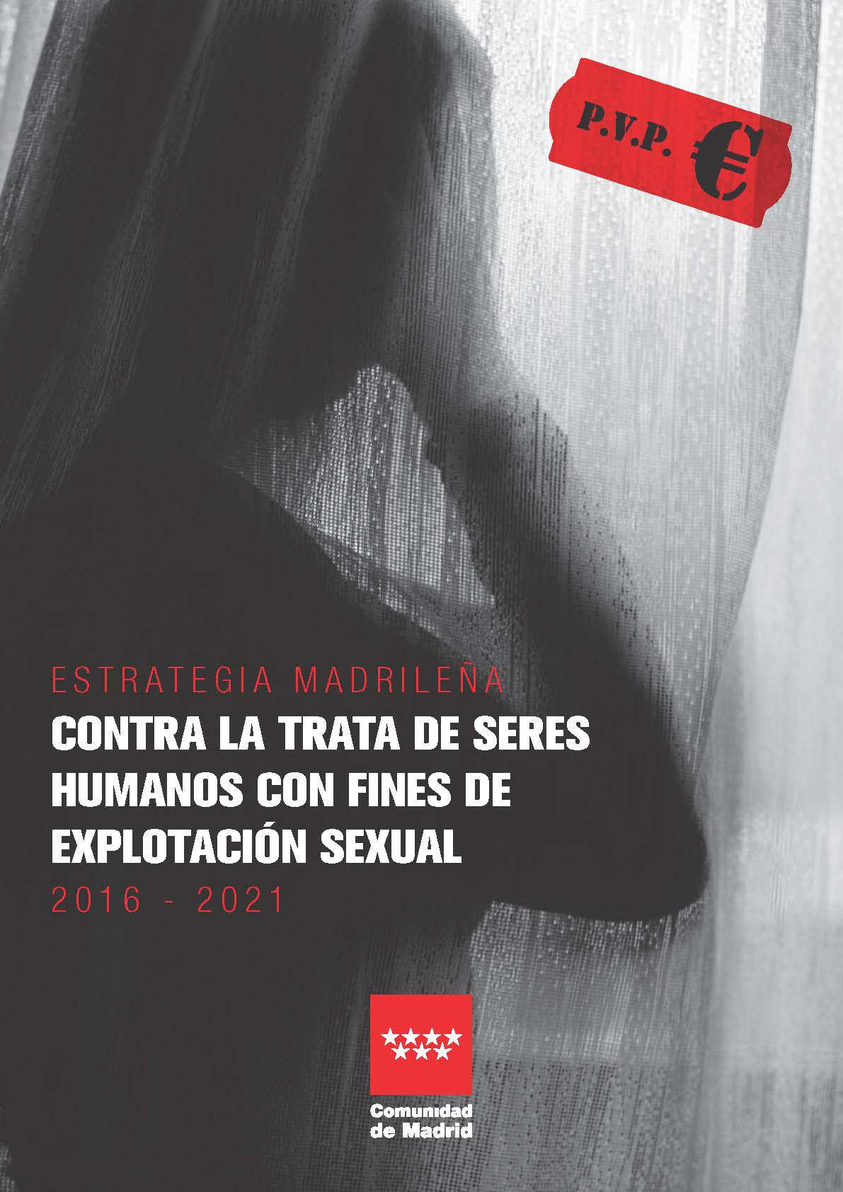 Portada de Estrategia Madrileña contra la Trata de Seres Humanos con Fines de Explotación Sexual. 2016 - 2021