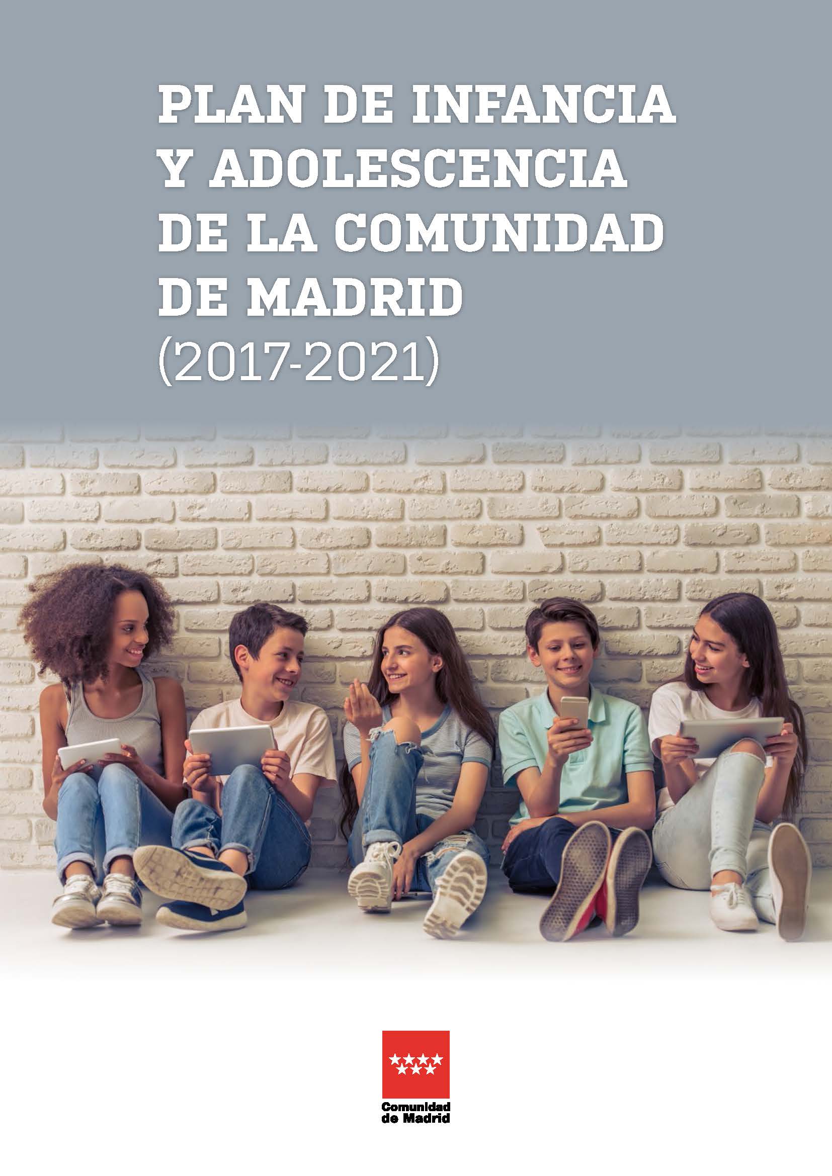 Portada de Plan de infancia y adolescencia de la Comunidad de Madrid (2017-2021)