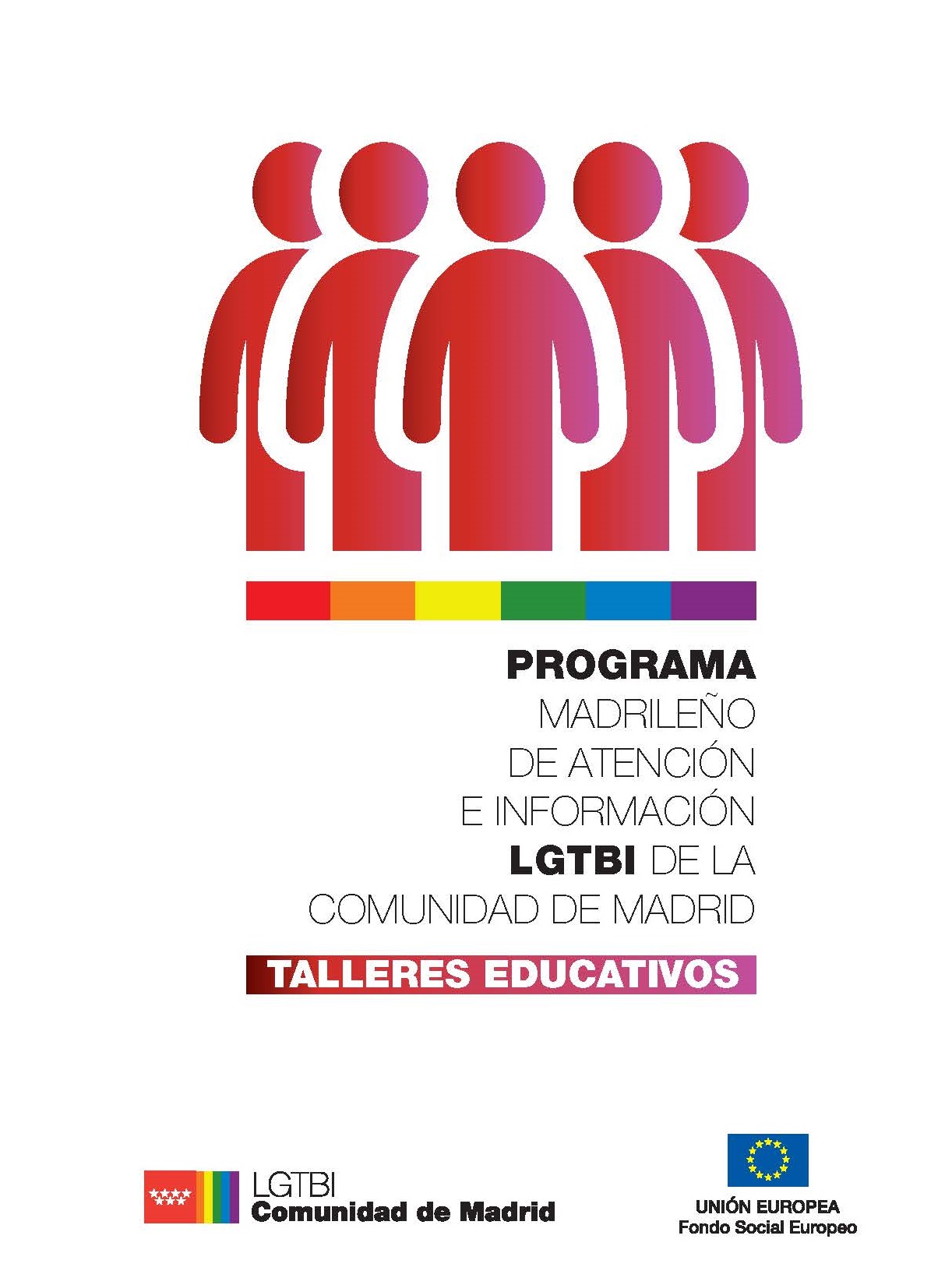 Portada de Programa Madrileño de Atención e Información LGTBI de la Comunidad de Madrid. Talleres educativos