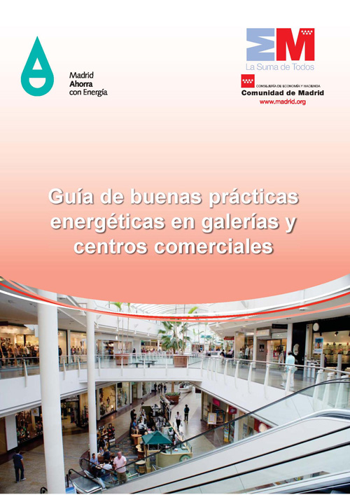Portada de Guía de buenas prácticas energéticas en galerías y centros comerciales