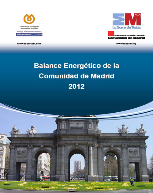 Portada de Balance energético de la Comunidad de Madrid 2012