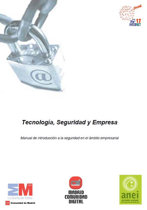 Portada de Tecnología, Seguridad y Empresa. Manual de introducción a la seguridad en el ámbito empresarial