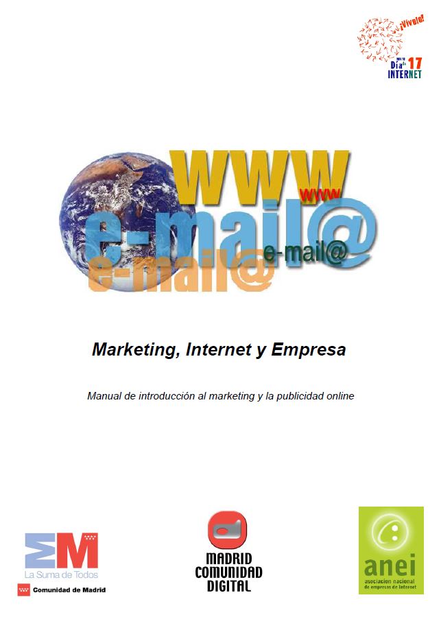 Portada de Marketing, Internet y Empresa. Manual de introducción al marketing y la publicidad online