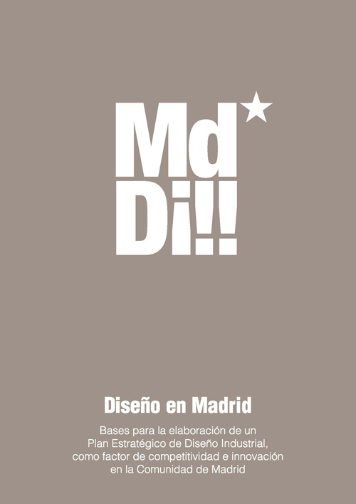 Portada de Diseño en Madrid  bases para la elaboración de un Plan Estratégico de Diseño Industrial como factor de competitividad e innovación en la Comunidad de Madrid