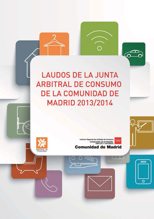 Portada de Laudos de la Junta Arbitral de Consumo de la Comunidad de Madrid 2013/2014