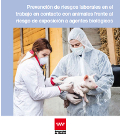 Portada de Prevención de riesgos laborales en el trabajo en contacto con animales frente al riesgo de exposición a agentes biológicos