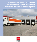 Portada de Prevención de riesgos laborales en operaciones de carga y descarga en muelles de almacén del sector logístico.