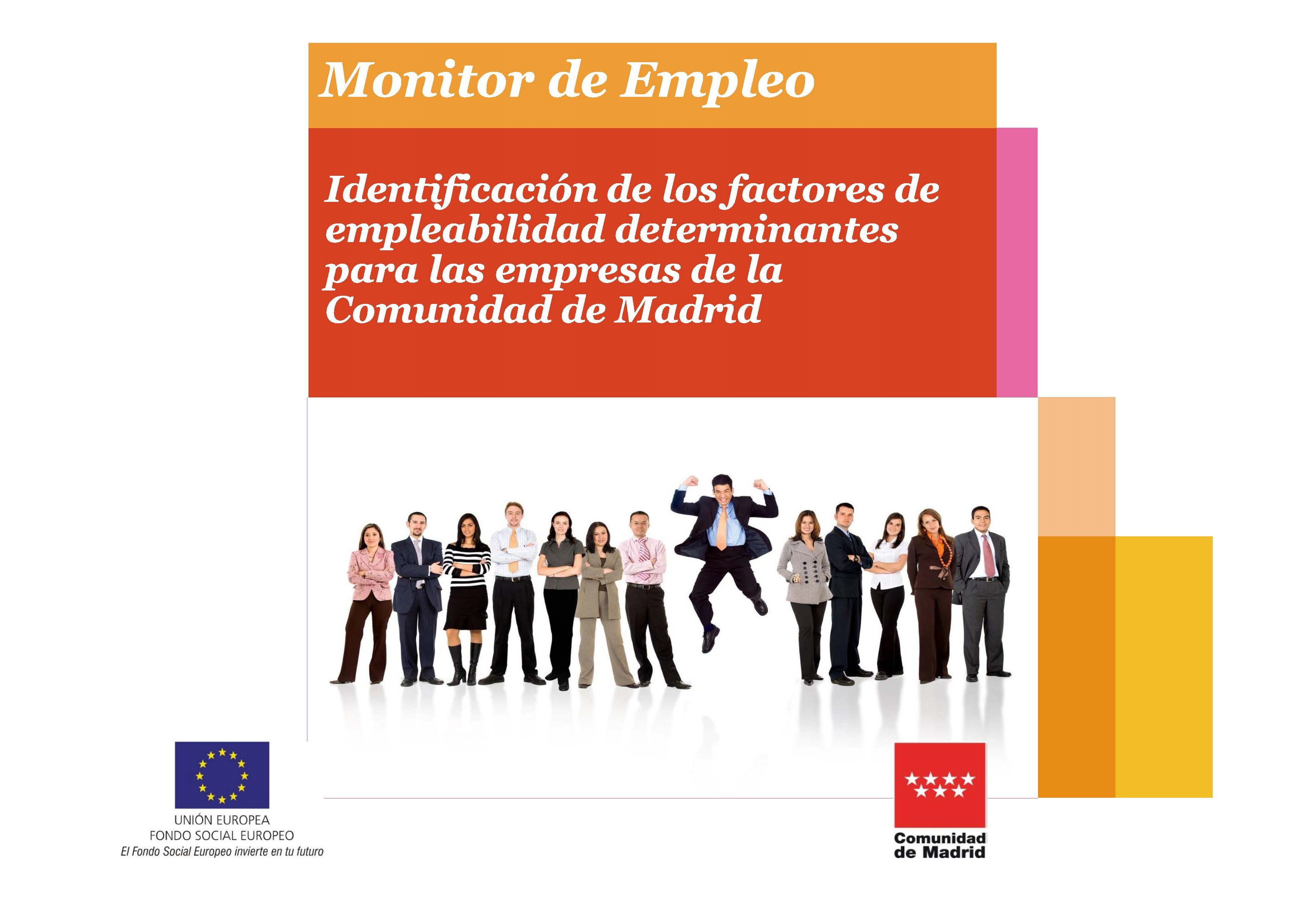 Portada de Identificación de  los factores de empleabilidad determinantes para las empresas de la Comunidad de Madrid

