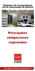 Portada de Principales Obligaciones Registrales. Registro de Cooperativas de la Comunidad de Madrid 