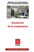 Portada de Disolución de la Cooperativa. Registro de Cooperativas de la Comunidad de Madrid