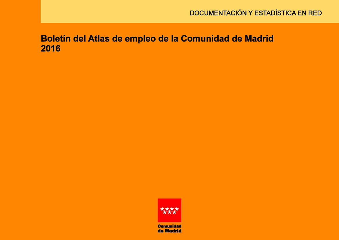 Portada de Boletín del Atlas de empleo de la Comunidad de Madrid. 2016