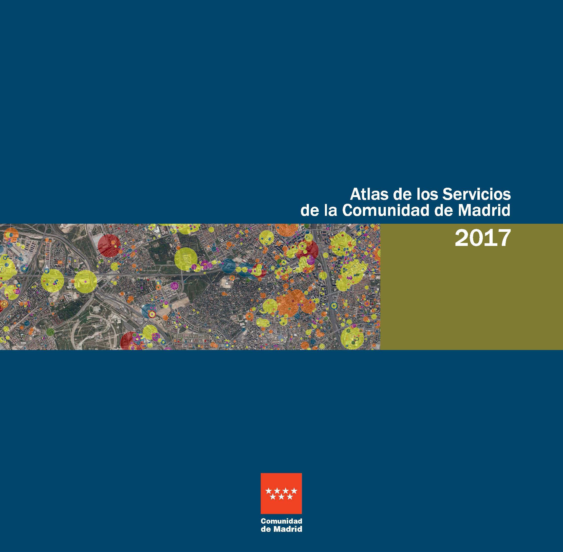 Portada de Atlas de los servicios de la Comunidad de Madrid 2017