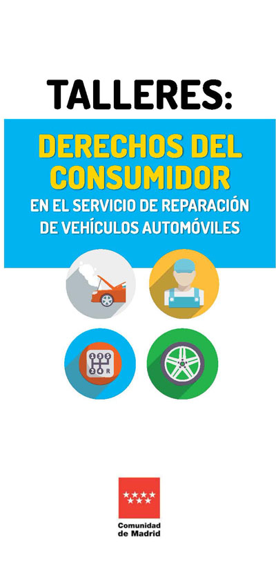 Portada de Talleres derechos del consumidor en el servicio de reparación de vehículos automóviles