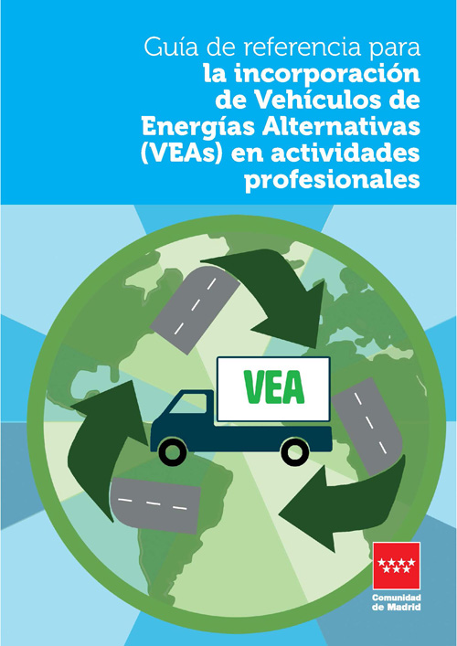 Portada de Guía de referencia para la incorporación de Vehículos de Energías Alternativas (VEAs) en actividades profesionales. 