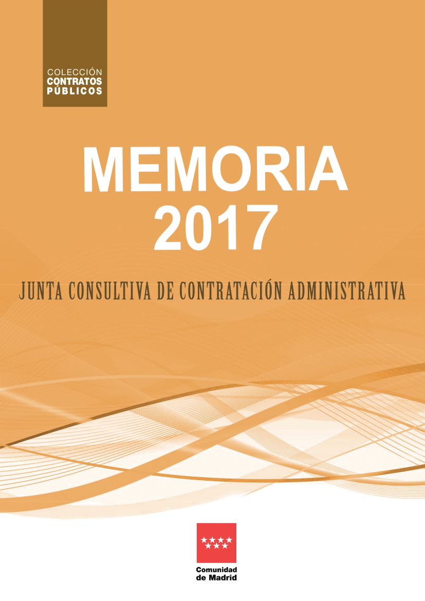 Portada de Junta Consultiva de Contratación Administrativa. Memoria 2017