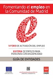 Portada de Guía de entidades 2019. XII Feria de Empleo para Personas con Discapacidad y V Foro de Activación del Emleo de la Comunidad de Madrid