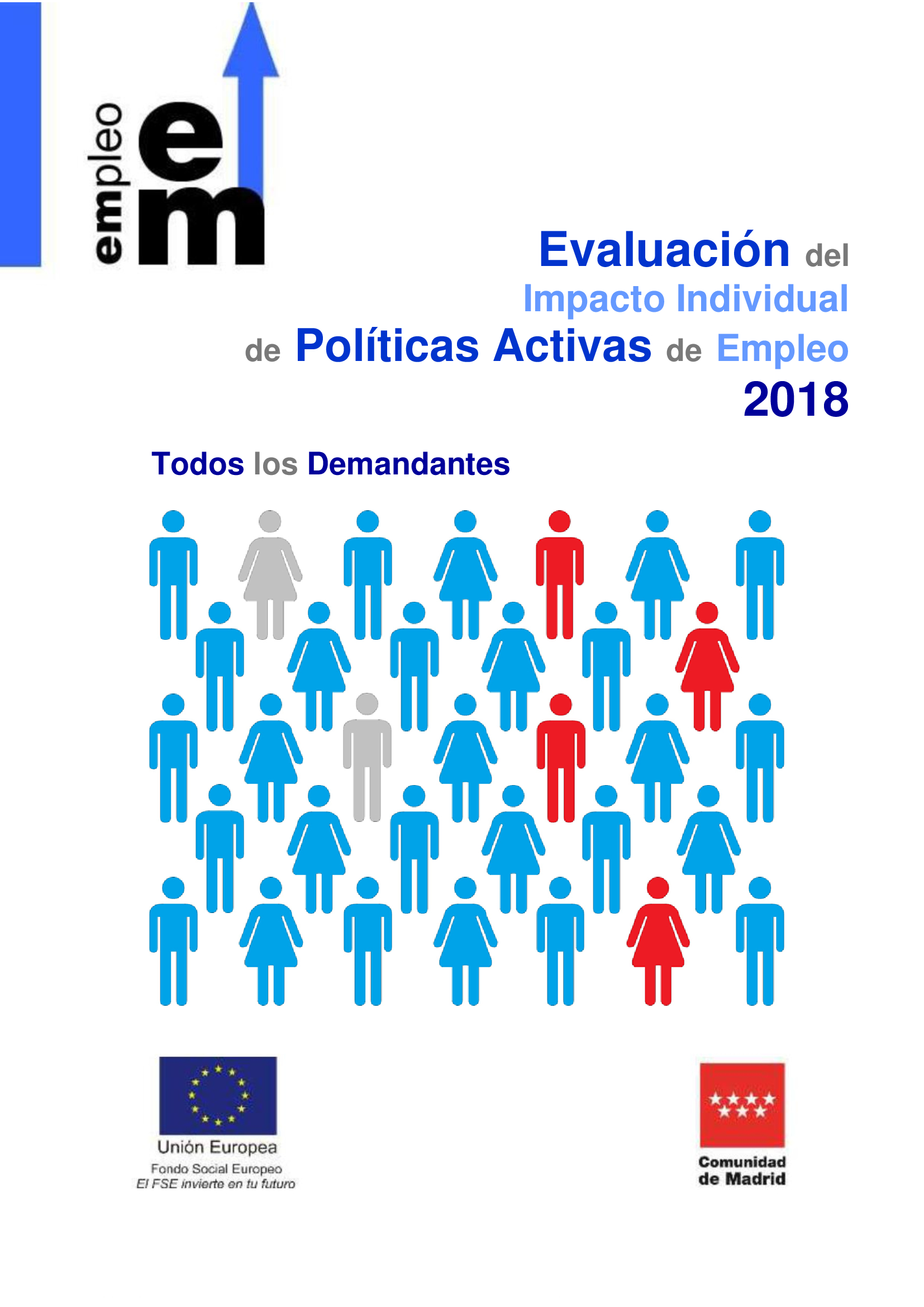 Portada de Evaluación del impacto individual de Políticas Activas de Empleo 2018. Todos los demandantes