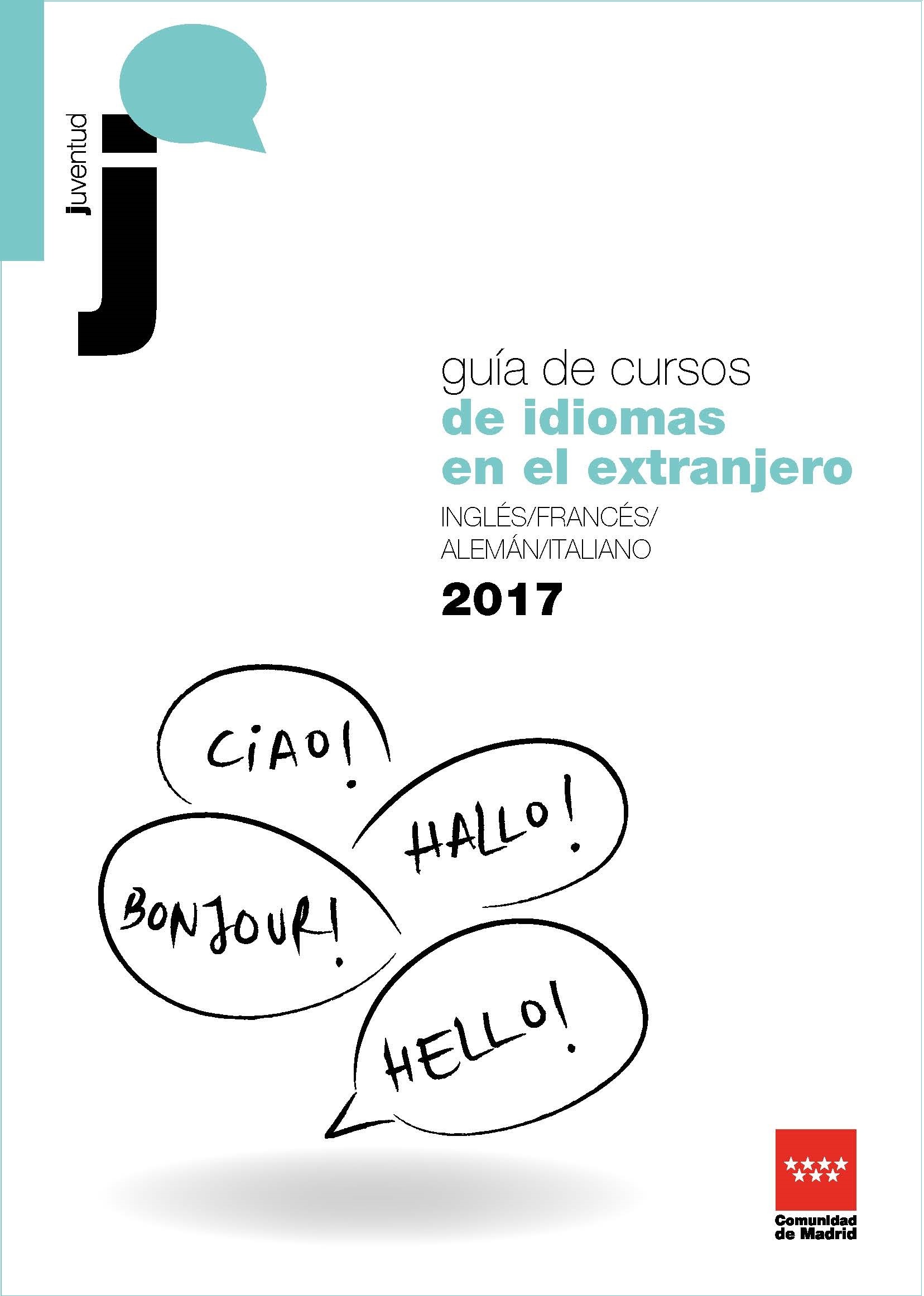 Portada de Guía de cursos de idiomas en el extranjero 2017