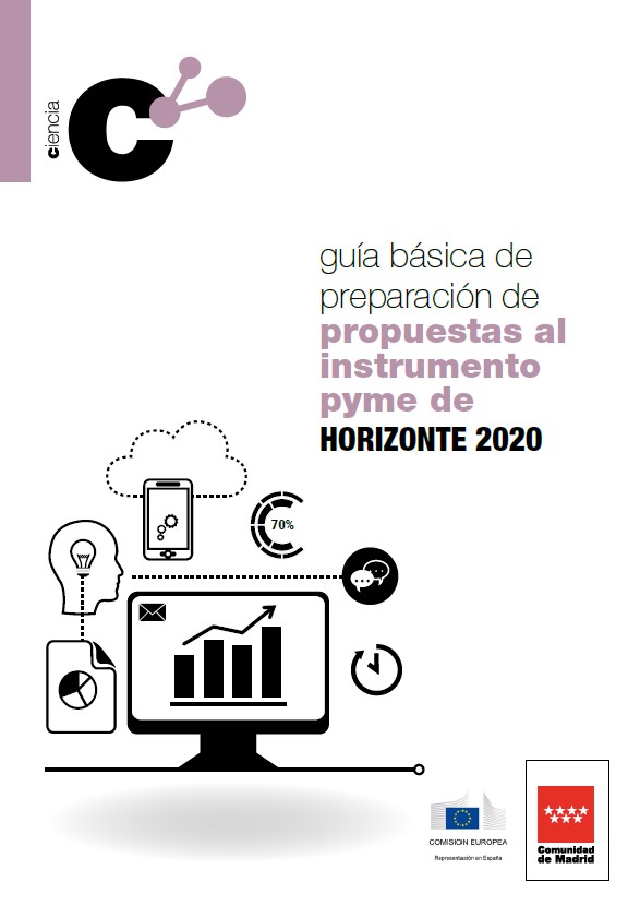 Portada de Guía básica de preparación de propuestas al instrumento pyme de HORIZONTE 2020