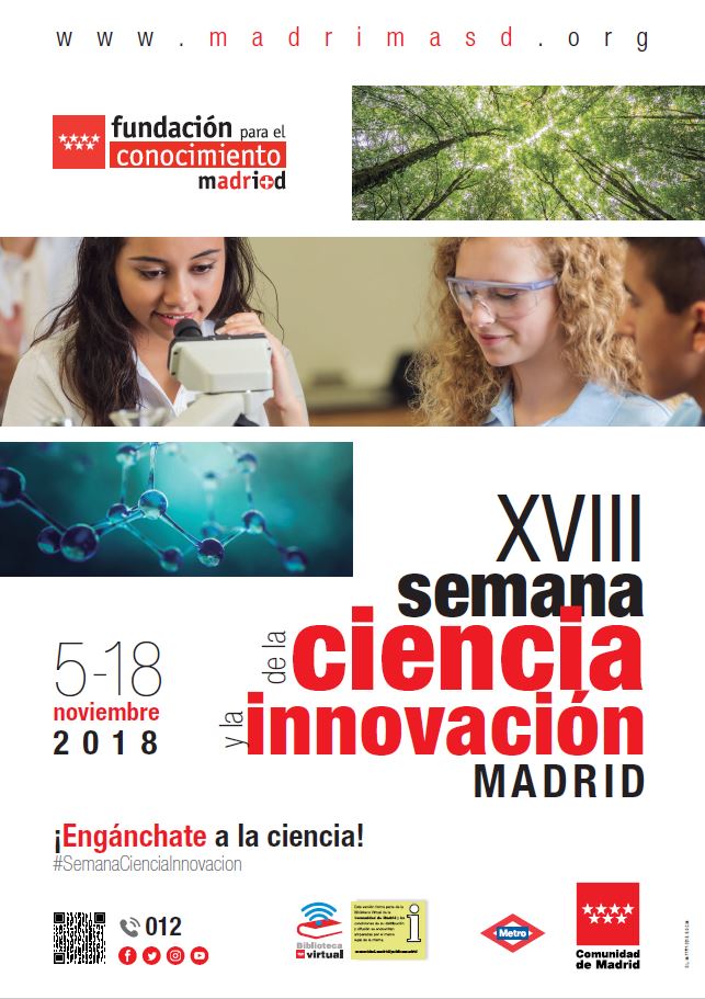 Portada de Semana (XVIII) de la Ciencia y la Innovación de Madrid, 2018 [Cartel]