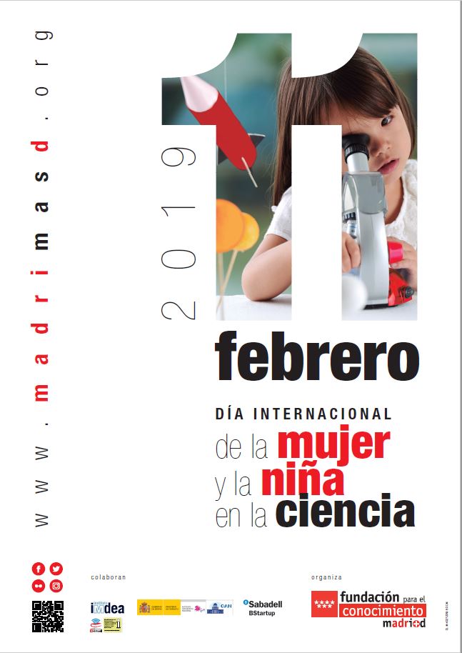 Portada de Día Internacional de la Mujer y la Niña en la Ciencia 11 febrero 2019 (cartel)