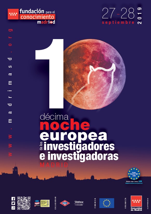 Portada de Noche Europea de los Investigadores, Madrid 2019 (cartel)