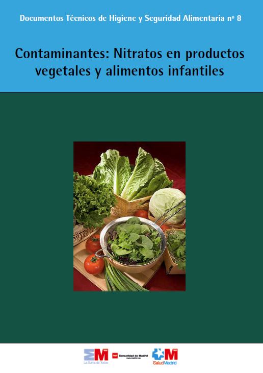Portada de Contaminantes nitratos en productos vegetales y alimentos infantiles